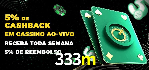 Promoções do cassino ao Vivo 333m